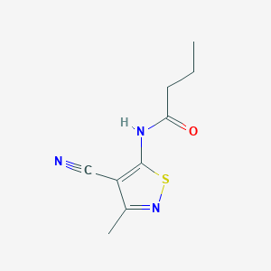 N-(4-cyano-3-methyl-1,2-thiazol-5-yl)butanamide