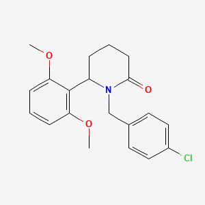 1-(4-Chlorobenzyl)-6-(2,6-dimethoxyphenyl)piperidin-2-one