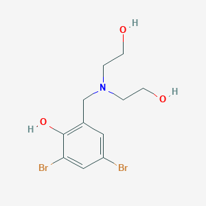 2,4-dibromo-6-[N,N-di(2-hydroxyethyl) aminomethyl] phenol