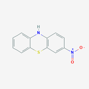 molecular formula C12H8N2O2S B8660371 3-nitro-10H-phenothiazine CAS No. 1628-77-9