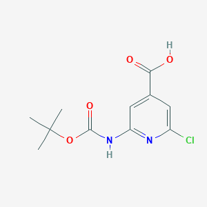 2-(Tert-butoxycarbonylamino)-6-chloroisonicotinic acid