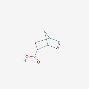 molecular formula C8H10O2 B086604 Bicyclo[2.2.1]hept-5-ene-2-carboxylic acid CAS No. 120-74-1