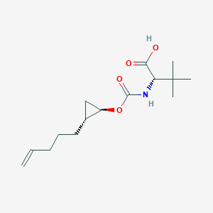 molecular formula C15H25NO4 B8660401 L-Valine, 3-methyl-N-[[[(1R,2R)-2-(4-penten-1-yl)cyclopropyl]oxy]carbonyl]- 