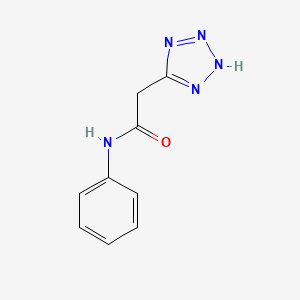 molecular formula C9H9N5O B8660453 2-(1H-tetrazol-5-yl)acetanilide 