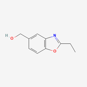 molecular formula C10H11NO2 B8660682 (2-Ethylbenzoxazol-5-yl)methanol 