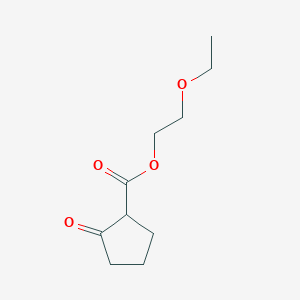 molecular formula C10H16O4 B8660722 Cyclopentanecarboxylic acid, 2-oxo-, 2-ethoxyethyl ester CAS No. 6947-03-1
