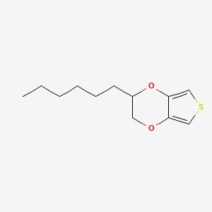 Thieno[3,4-b]-1,4-dioxin, 2-hexyl-2,3-dihydro-