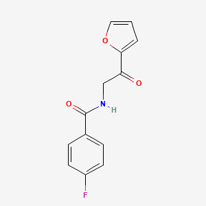 4-Fluoro-N-(2-(furan-2-yl)-2-oxoethyl)benzamide