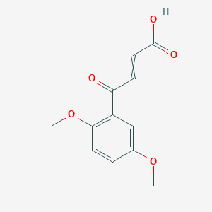 molecular formula C12H12O5 B8660836 4-(2,5-Dimethoxyphenyl)-4oxo-2-butenoic acid 