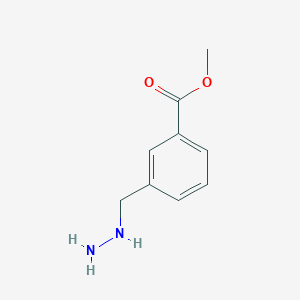 molecular formula C9H12N2O2 B8660844 Methyl 3-(hydrazinylmethyl)benzoate 