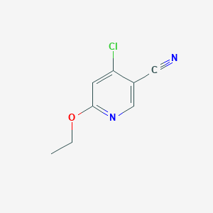 molecular formula C8H7ClN2O B8660869 4-Chloro-6-ethoxy-nicotinonitrile 
