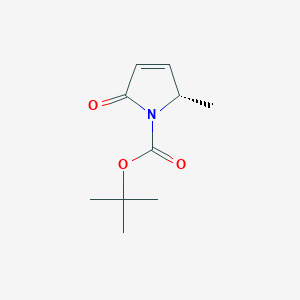 molecular formula C10H15NO3 B8660881 tert-butyl (2S)-2-methyl-5-oxo-2,5-dihydro-1H-pyrrole-1-carboxylate 