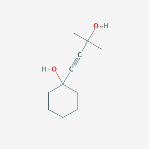 molecular formula C11H18O2 B8660887 1-(3-Hydroxy-3-methylbut-1-ynyl)cyclohexanol CAS No. 2960-28-3