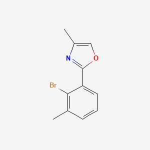 2-(2-Bromo-3-methylphenyl)-4-methyloxazole