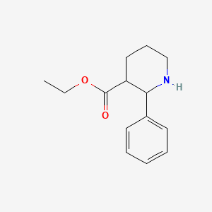 molecular formula C14H19NO2 B8661055 Ethyl 2-phenylpiperidine-3-carboxylate CAS No. 54529-38-3