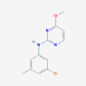 molecular formula C12H12BrN3O B8661099 N-(3-bromo-5-methylphenyl)-4-methoxypyrimidin-2-amine 