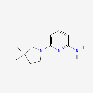 molecular formula C11H17N3 B8661189 6-(3,3-Dimethylpyrrolidin-1-yl)pyridin-2-amine 