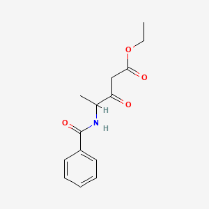 Ethyl 4-benzamido-3-oxopentanoate
