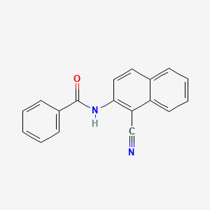molecular formula C18H12N2O B8661242 N-(1-Cyanonaphthalen-2-yl)benzamide CAS No. 79894-45-4