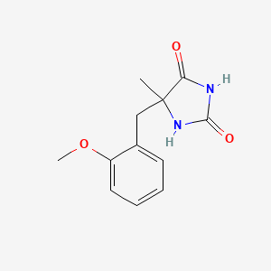5-[(2-Methoxyphenyl)methyl]-5-methylimidazolidine-2,4-dione