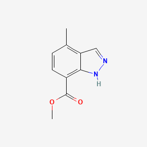 molecular formula C10H10N2O2 B8661279 methyl 4-methyl-1H-indazole-7-carboxylate 