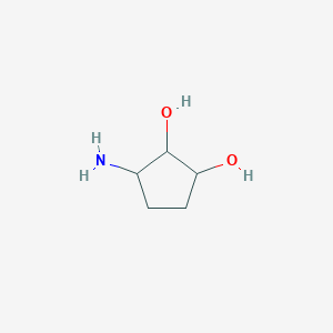 molecular formula C5H11NO2 B8661321 rac-(1R,2R,3S)-3-Amino-1,2-cyclopentanediol 
