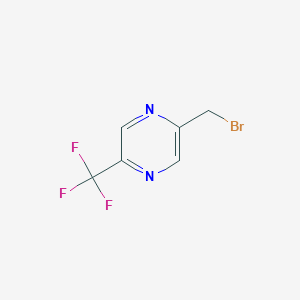 molecular formula C6H4BrF3N2 B8661402 2-(bromomethyl)-5-(trifluoromethyl)pyrazine 