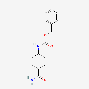molecular formula C15H20N2O3 B8661530 Benzyl trans-N-(-4-carbamoylcyclohexyl)carbamate 