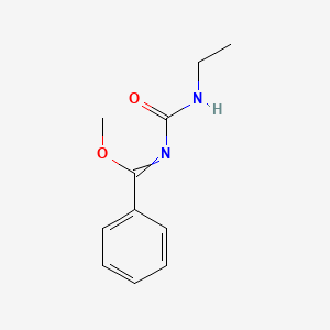 Methyl N-(ethylcarbamoyl)benzenecarboximidate
