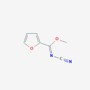 2-Furancarboximidic acid, N-cyano-, methyl ester