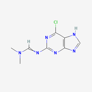 N'-(6-chloro-7H-purin-2-yl)-N,N-dimethylmethanimidamide