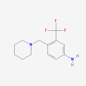 3-Trifluoromethyl-4-(piperidin-1-ylmethyl)-phenylamine