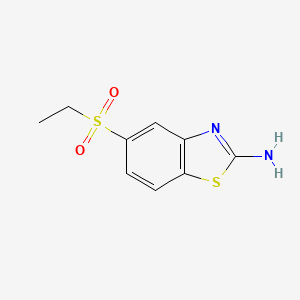 molecular formula C9H10N2O2S2 B8661694 5-(Ethanesulfonyl)-1,3-benzothiazol-2-amine CAS No. 92972-55-9