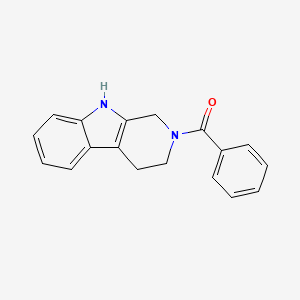 molecular formula C18H16N2O B8661704 Phenyl(1,3,4,9-tetrahydropyrido[3,4-b]indol-2-yl)methanone 