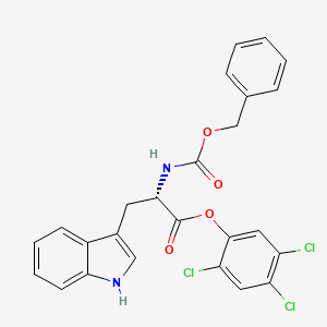 (S)-2,4,5-Trichlorophenyl 2-(((benzyloxy)carbonyl)amino)-3-(1H-indol-3-yl)propanoate