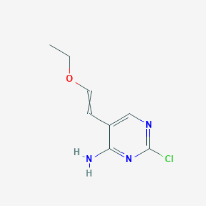 2-Chloro-5-(2-ethoxy-vinyl)-pyrimidin-4-ylamine