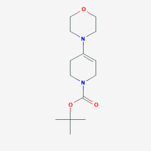 molecular formula C14H24N2O3 B8661740 Tert-butyl 4-morpholino-5,6-dihydropyridine-1(2H)-carboxylate 
