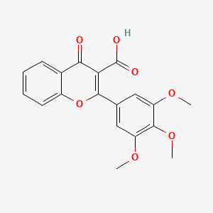 4-Oxo-2-(3,4,5-trimethoxyphenyl)-4H-1-benzopyran-3-carboxylic acid