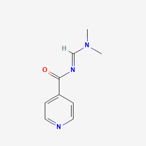 molecular formula C9H11N3O B8661786 N-Dimethylaminomethylene-isonicotinamide 