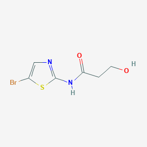molecular formula C6H7BrN2O2S B8661829 N-(5-Bromo-thiazol-2-yl)-3-hydroxypropionamide 