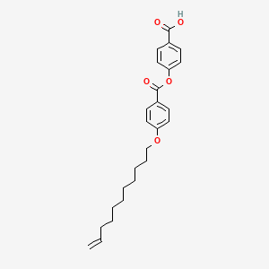 molecular formula C25H30O5 B8661865 4-({4-[(Undec-10-en-1-yl)oxy]benzoyl}oxy)benzoic acid CAS No. 900525-42-0