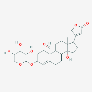 molecular formula C28H38O9 B086619 Deglucohyrcanoside CAS No. 14614-16-5