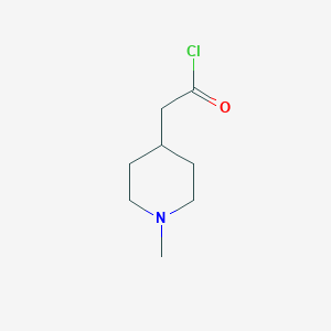molecular formula C8H14ClNO B8661919 (1-Methyl-4-piperidinyl)acetyl chloride CAS No. 87571-47-9