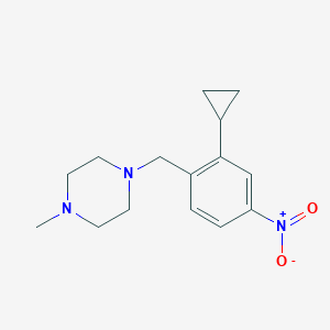 1-[(2-Cyclopropyl-4-nitrophenyl)methyl]-4-methylpiperazine