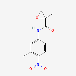 molecular formula C11H12N2O4 B8662010 2-Methyl-N-(3-methyl-4-nitrophenyl)oxirane-2-carboxamide CAS No. 821764-66-3