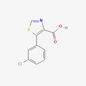 molecular formula C10H6ClNO2S B8662062 5-(3-Chloro-phenyl)thiazole-4-carboxylic acid 