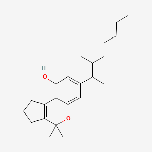 1,2,3,4-Tetrahydro-4,4-dimethyl-7-(1,2-dimethylheptyl)cyclopenta(c)(1)benzopyran-9-ol