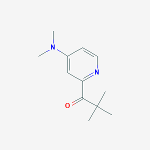 molecular formula C12H18N2O B8662091 2-Trimethylacetyl-4-dimethylaminopyridine CAS No. 174744-94-6