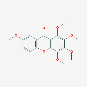 molecular formula C18H18O7 B086621 1,2,3,4,7-Pentamethoxy-9H-xanthen-9-one CAS No. 14254-96-7