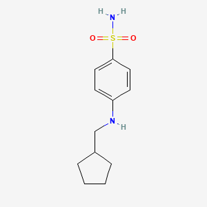 4-[(Cyclopentylmethyl)amino]benzene-1-sulfonamide